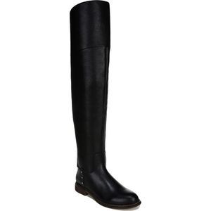 Franco Sarto Womens Haleen Black Leather Tall Over-The-Knee Boots Shoes NWOB